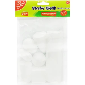 Strafor Köpük Geometrik Şekiller 7 Parça