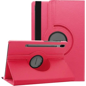 Case 4U Samsung Galaxy Tab S7 FE LTE T737 Dönebilen Standlı Kılıf Pembe