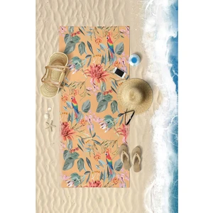 Vevien Home Summer Parrot Dijital Baskılı 70X150 cm Plaj Havlusu
