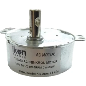 Ikon Ac Senkron Motor TYC50 5 Rpm 4W, Elektrikli Şömine Motoru, Viyol Motoru TYC50 5rpm Cw/ccw