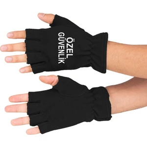 Asker Vadisi Polar Kesik Eldiven Özel Güvenlik Yazılı