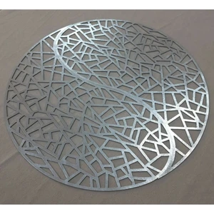 Suni Deri Yuvarlak Modern Masa Runnerı (Fiskos Örtüsü). 62 cm. Yuvarlak