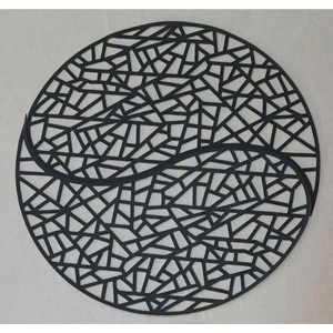 Suni Deri Yuvarlak Modern Masa Runnerı (Fiskos Örtüsü). 62 cm. Yuvarlak