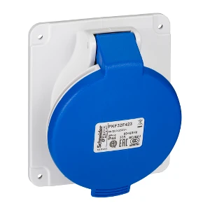 3x32A Eğik Duvar Prizi 230 Volt Monofaze IP 44 PKF32F423