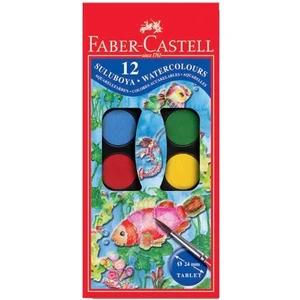 Sulu Boya 12 Renkli Orta Boy Faber Castell Sulu Boya 12 Renkli Fırça