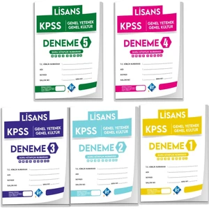 Kr Akademi Yayınları 2025 KPSS Lisans Genel Yetenek Genel Kültür 5'li Deneme Paketi