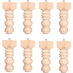 Turan Ahşap - Koltuk Sehpa Baza Mobilya Ayağı Uzunluk 25 Cm/çap: 5.5 cm