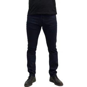 Amor Man Qr Kodlu Blue Black 5 Cep Regular Fit Bambu Dokuma Erkek Kanvas-Kot Pantolon