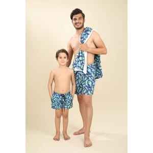 The Fons TF001 Tüy Desenli Erkek Mayo Şort