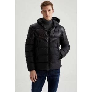 Regular Fit Kapüşonlu Şişme Kalın Mont U0352Az21Cw
