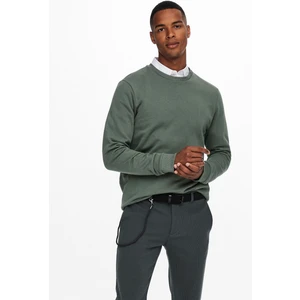 Only & Sons Ceres Life Crew Neck Noos Erkek Yeşil Sweatshirt 22018683-21