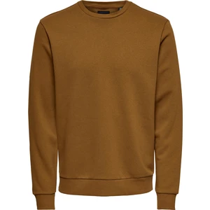 Only & Sons Ceres Life Crew Neck Noos Erkek Kahverengi Sweatshirt 22018683-15