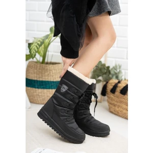 995 Kışlık Içi Kürklü Termal Siyah Kadın Kar Botu