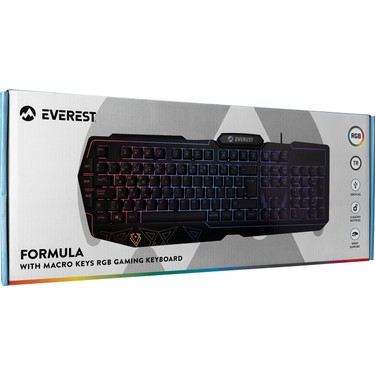 Everest KB-GX61 Formula USB Rgb Aydınlatmalı 3 Makro Tuşlu Fiyatı