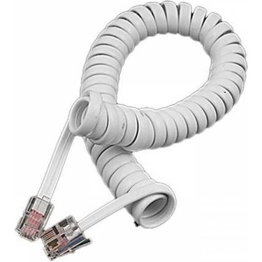 OEM Telefon Ahize Kablo Spiralli Beyaz 1 Adet Fiyatı