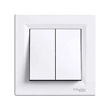Schneider Electric Asfora Beyaz Komütatör Anahtar +