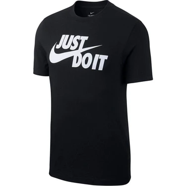 Nike M Nsw Tee Just Do It Swoosh Erkek Siyah T Shirt Fiyat