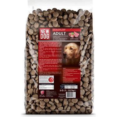 New Dog Kuzu Etli Yetiskin Kopek Mamasi 1kg X 5 Adet Fiyati