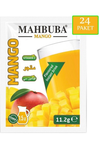 Mahbuba Mango Aromalı Toz İçecek 24x11.2gr Soğuk Veya Sıcak Tüketilebilir