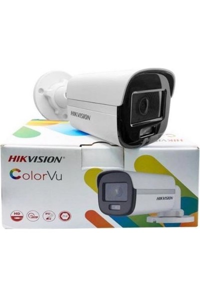 Hikvision DS-2CE10DF0T-PF Tvı 1080P 3.6 mm Sabit Lensli Colorvu Mini Bullet Kamera