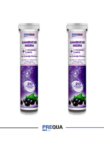 Prequa Life Sambucus Nıgra 20 Efervesan Tablet (2 Adet)