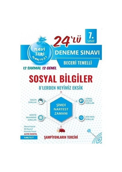 7. Sınıf Nar Tanesi Sosyal Bilgiler Beceri Temelli 24'lü Deneme Sınavı