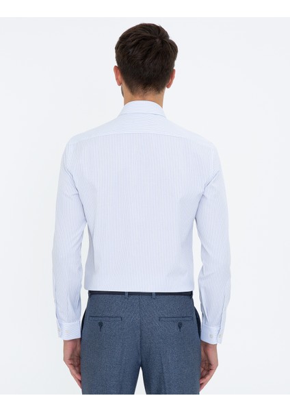 Erkek Açık Mavi Slim Fit Uzun Kollu Gömlek 50238757-VR003 modelleri