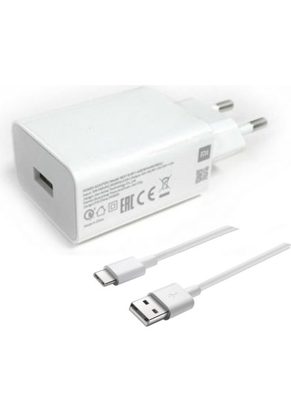Xiaomi Mi 5 Pro Quick Şarj Aleti 3.0 18W Mdy 10 Adaptör + Type C Kablo