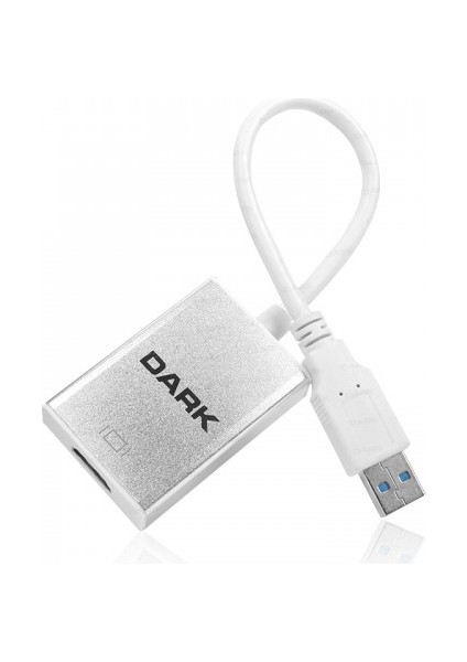 UGA33 DK-AC-UGA33 0.15METRE Usb-Hdmı Çevirici Adaptör Gümüş