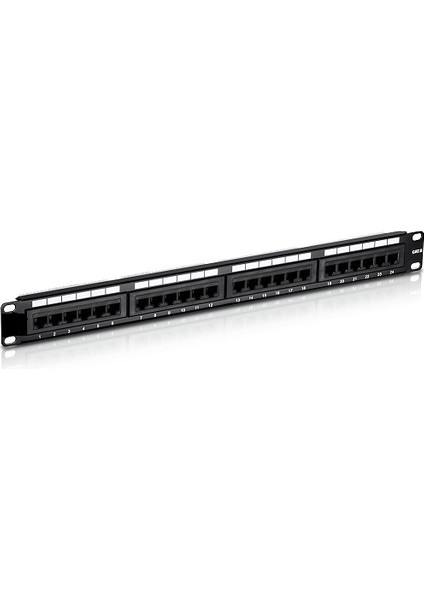 1u 24PORT Cat6 Utp Bakır Patch Panel U-P24UTP