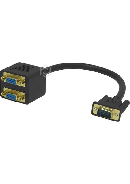 Frısby FA-6678C 0.15METRE VGA (E) - 2-Li VGA (D) Görüntü Adaptörü Siyah