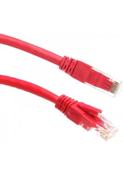 0.2m Cat6 Utp Lszh Saf Bakır Kırmızı Patch Kablo