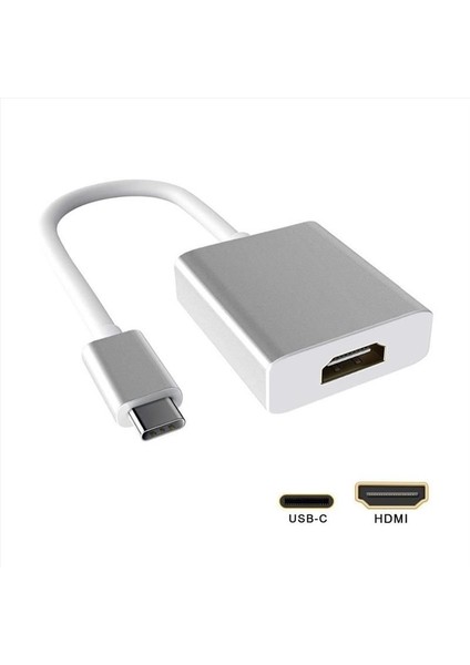 CDG-CNV33 0.15METRE Type-C - HDMI Görüntü Adaptörü Beyaz