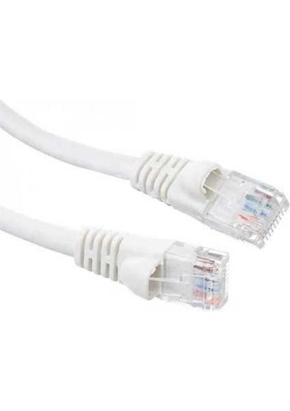 0.3m Cat6 Utp Lszh Saf Bakır Beyaz Patch Kablo