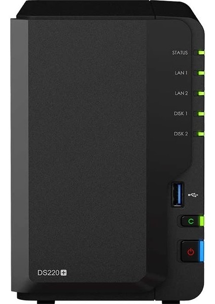 DS220 Plus Celeron Dc- 2 GB Ram- 2-Diskli Nas Server (Disksiz)