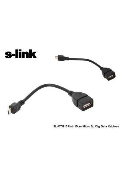 S-Lınk SL-OTG20 USB 15 cm Af To Am5 Pın Kablo