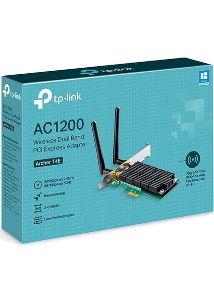 Archer T4E AC1200 1200MB/S 2×2 Mımo Pcı Express Wıreless Adaptör