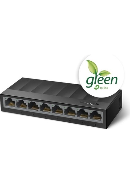 LS1008G 8 Port 10/100/1000 Yonetılemez Desktop Swıtch Plastik Kasa