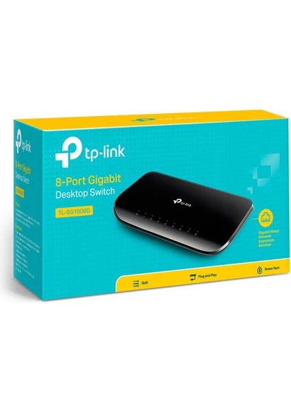 TL-SG1008D 8 Port 10/100/1000 Yonetılemez Desktop Swıtch