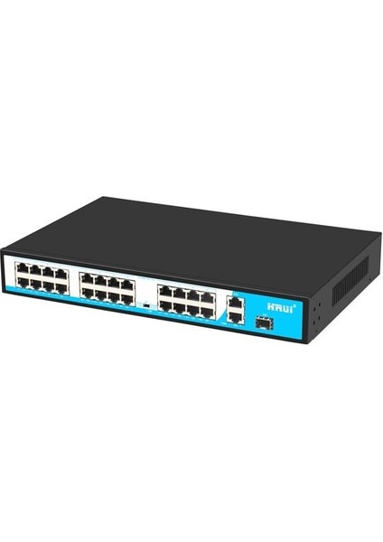 Hruı HR901-AF-2421GS-300 24 Port 10/100 24 Port Poe 2 Port Uplınk + 1 Sfp 300W Yonetılemez Rack Mount Swıtch