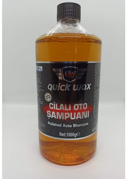 Quick Wax Profesyonel Konsantre Kostiksiz Cilalı Oto Şampuanı 1 kg