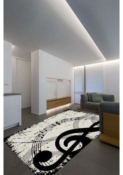Cappio Nota Desenli Halı (Makine'de Yıkanabilir)