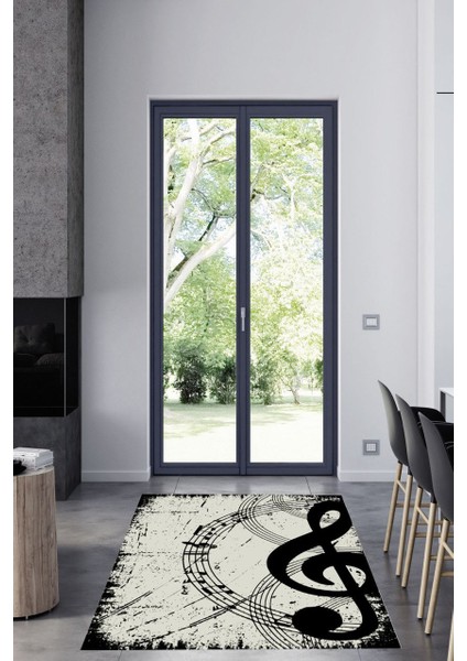 Cappio Nota Desenli Halı (Makine'de Yıkanabilir)