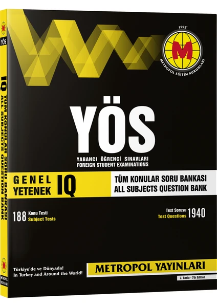 Yös Genel Yetenek (Iq) Tüm Konular Soru Bankası