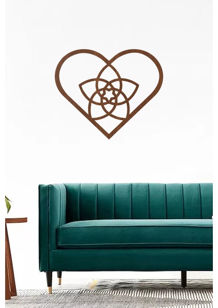 Venüs Aşk Çiçeği Kahverengi (Ceviz) Dekoratif Tablo 25X25CM