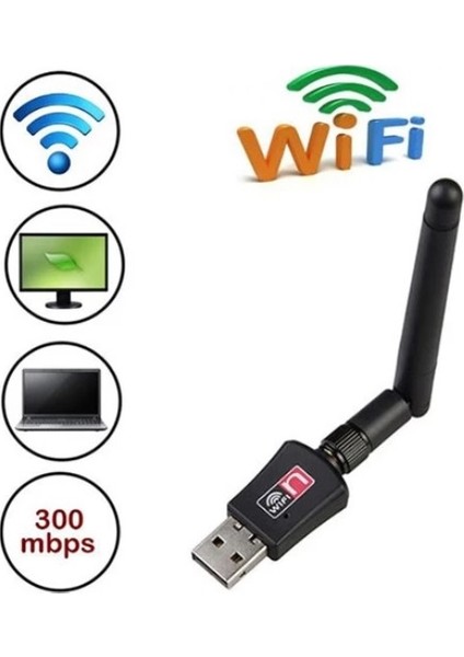 Oem  300 Mbps USB 2.0 802.11N / G / B Kablosuz Wifi Alıcı