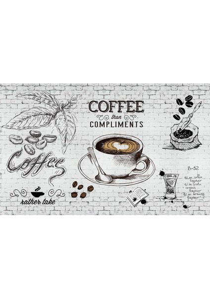 3 Boyutlu Kahve Temalı Duvar Kağıdı fiyatları