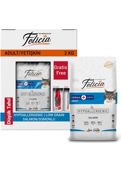 Derma Hipoalerjik Somonlu Kedi Maması 2 kg