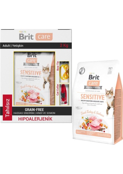 Sensitive Delicate Somonlu Tahılsız Hassas Kedi Maması 2 kg