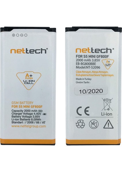Samsung Galaxy G800 S5 Mini Uyumlu 1900 Mah Batarya
